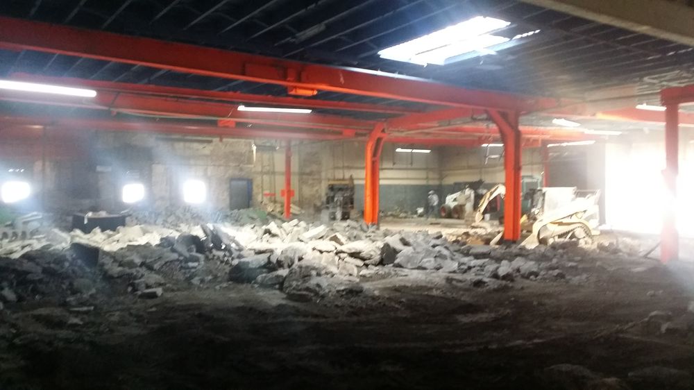 Interior demolition before renovation